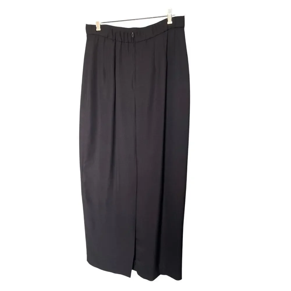 Alex Evenings Women Black Long Sleeve Maxi Skirt Suit Size 14